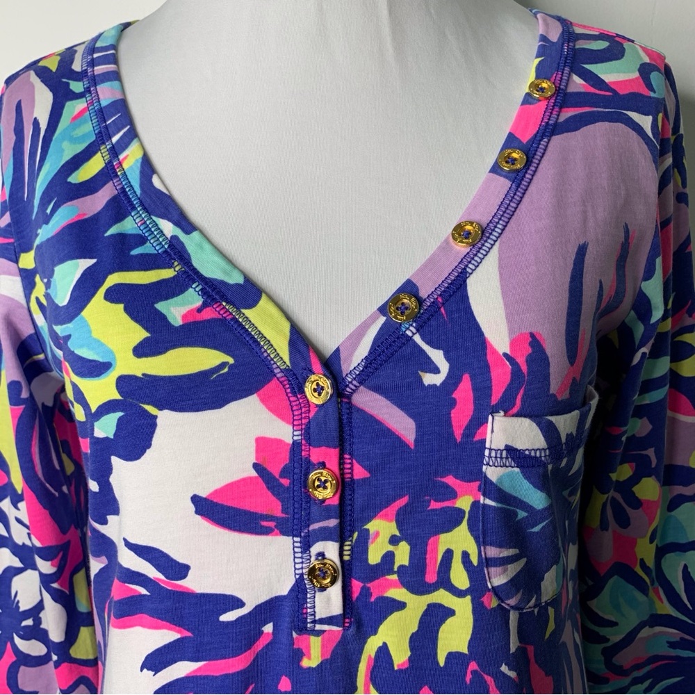 Lilly Pulitzer #81319 Women's Tropical Pink Catwalkin Palmetto Dress Size Small - Picture 5 of 15